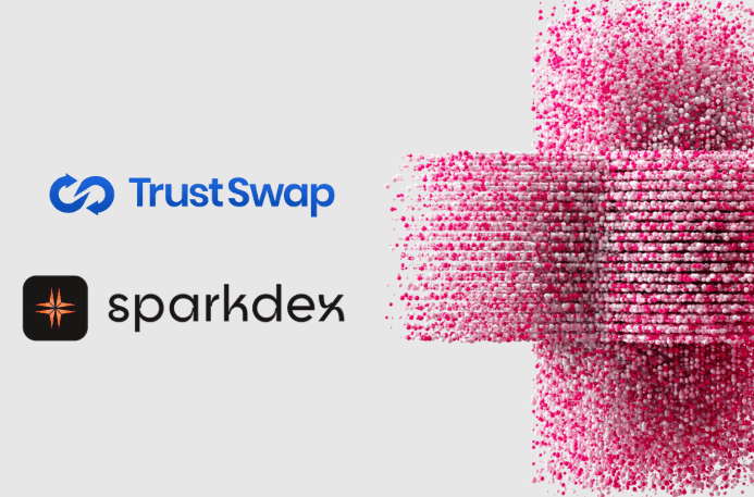 TrustSwap launchpad live on Flare, integrating with SparkDEX for IDOs